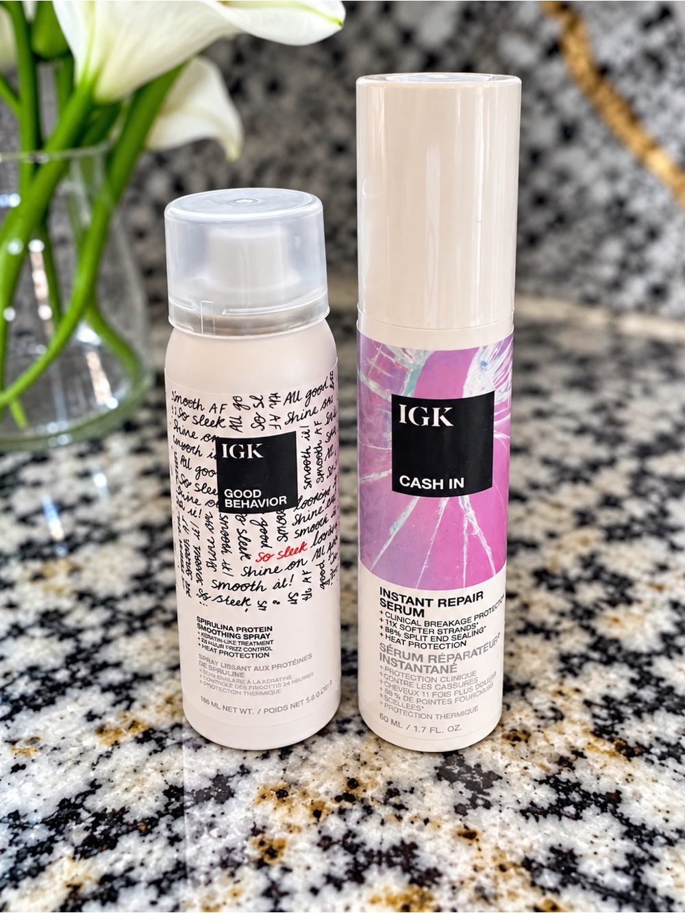 GK Cash In Instant Repair Serum & Good Behavior Smoothing Spray - NEW